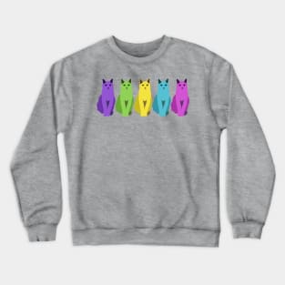 Cats of Many Colors Crewneck Sweatshirt